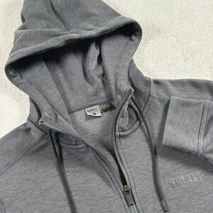 NOBULL NFL Combine Authentic Full Zip Hoodie Mens Medium Charcoal Heather Grey